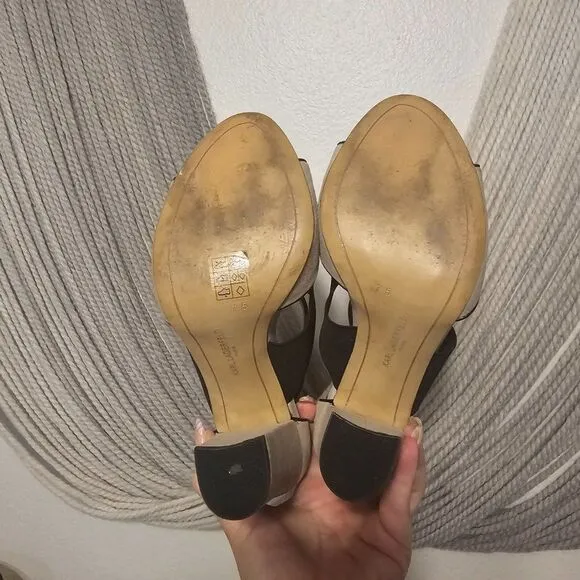 Karl Lagerfeld Paris &quot;Rosalie&quot; Open Toe Heels Sz 7.5