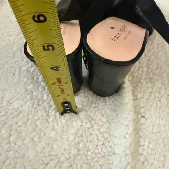 Kate Spade block black heels
