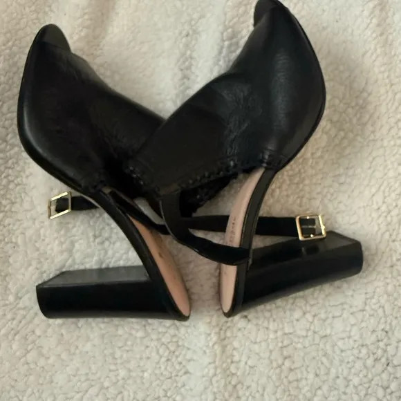 Kate Spade block black heels