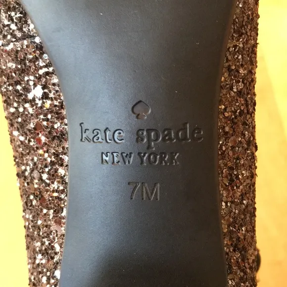 Kate Spade Glitter Block Heels