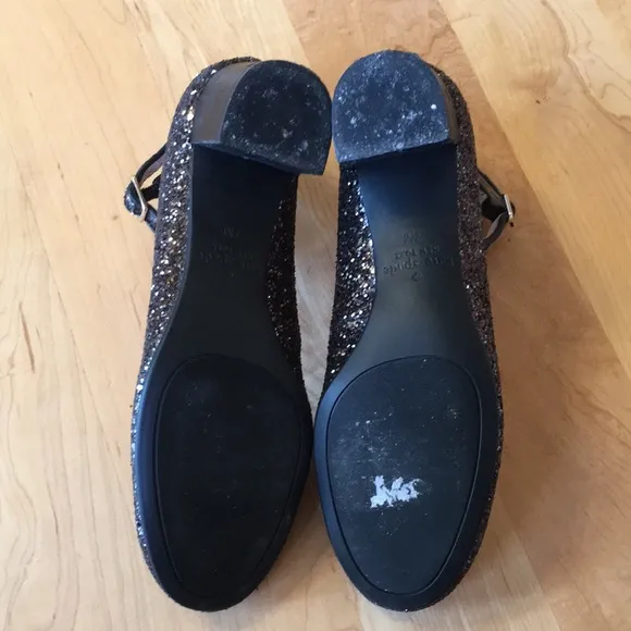 Kate Spade Glitter Block Heels