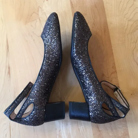 Kate Spade Glitter Block Heels