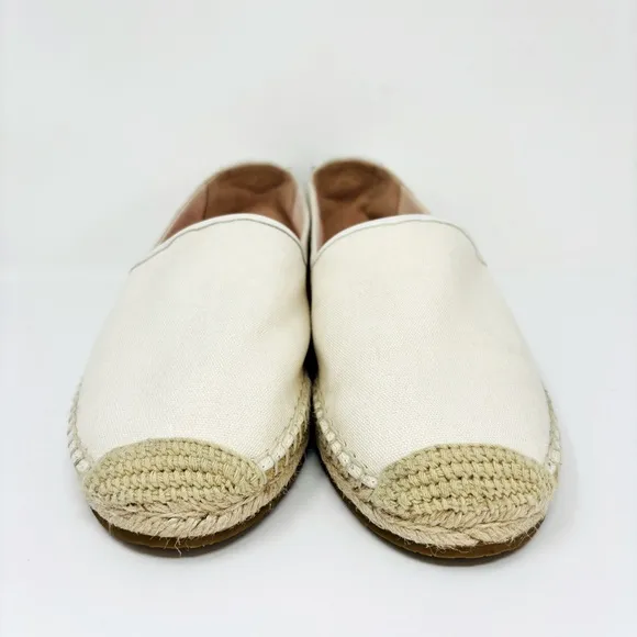 KATE SPADE Gramercy Cream Espadrille Canvas Slip On Sneaker 9.5