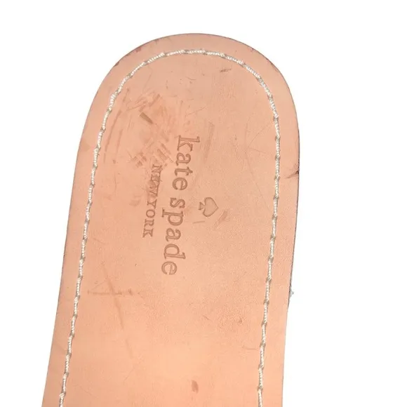 Kate Spade - Ixtapa Chili Pepper Slides, black w/embroidered chili peppers, 7.5