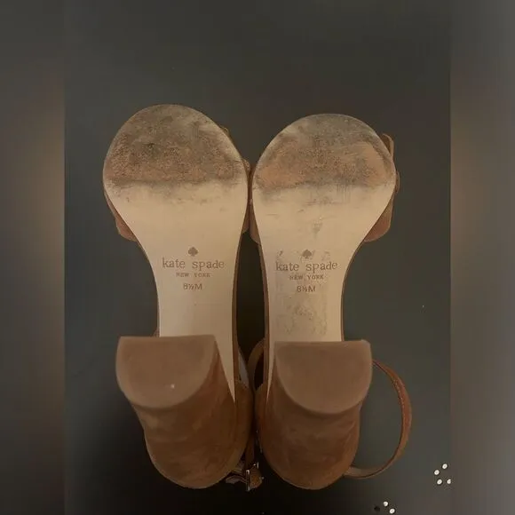 Kate Spade | Kiltie Block Heels in Brown | 8.5M
