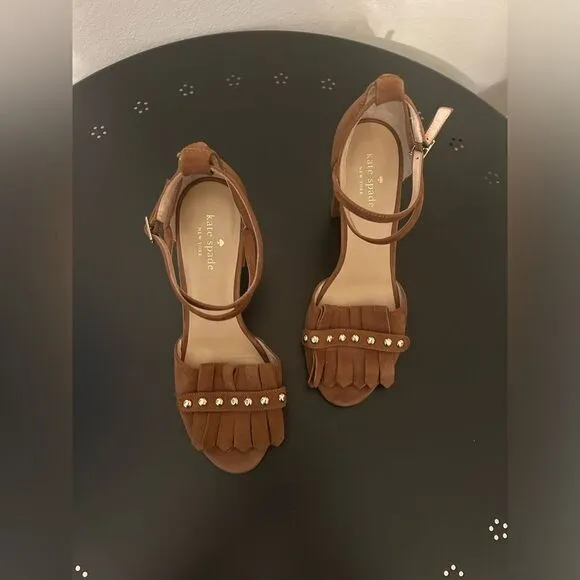 Kate Spade | Kiltie Block Heels in Brown | 8.5M