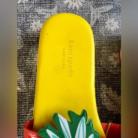 KATE SPADE NEW YORK Limoncello Pineapple Flatform Slides