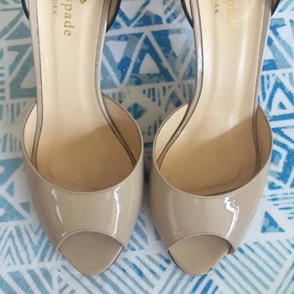 Kate Spade ♠️ Patent Peep Toe Heels