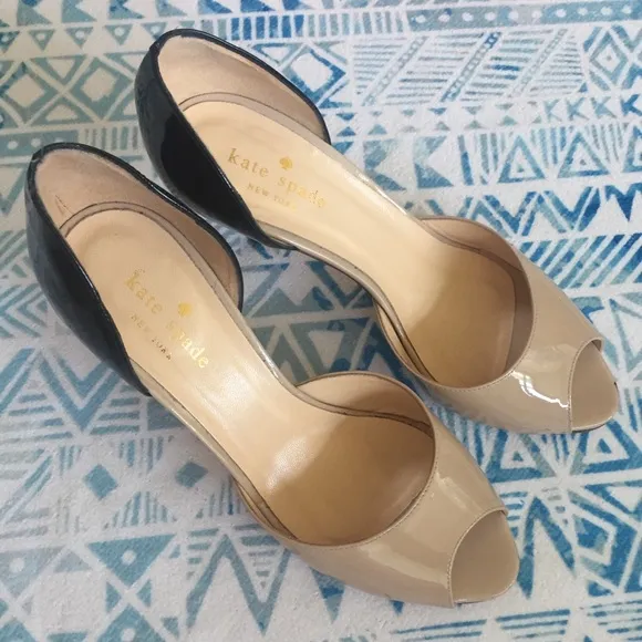 Kate Spade ♠️ Patent Peep Toe Heels
