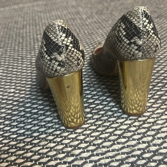 Kate spade snake print heels 8