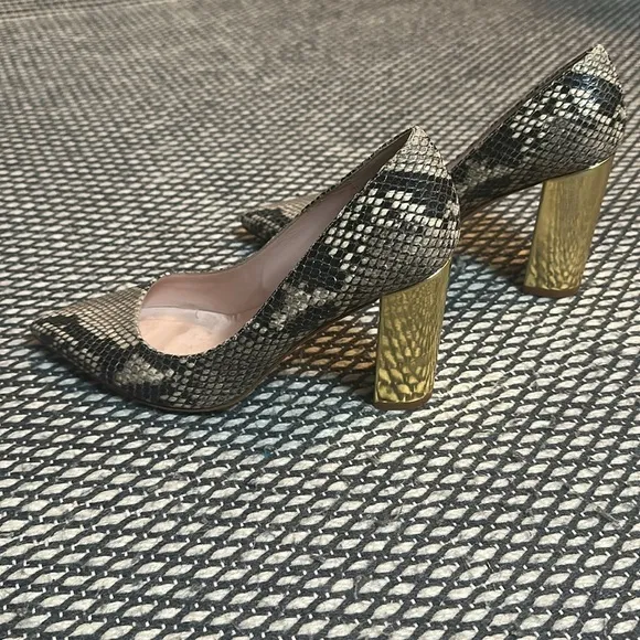 Kate spade snake print heels 8