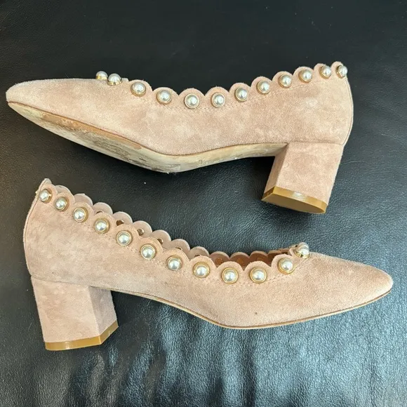 Kate Spade Womens Maeve Suede Block Heels
