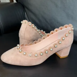 Kate Spade Womens Maeve Suede Block Heels