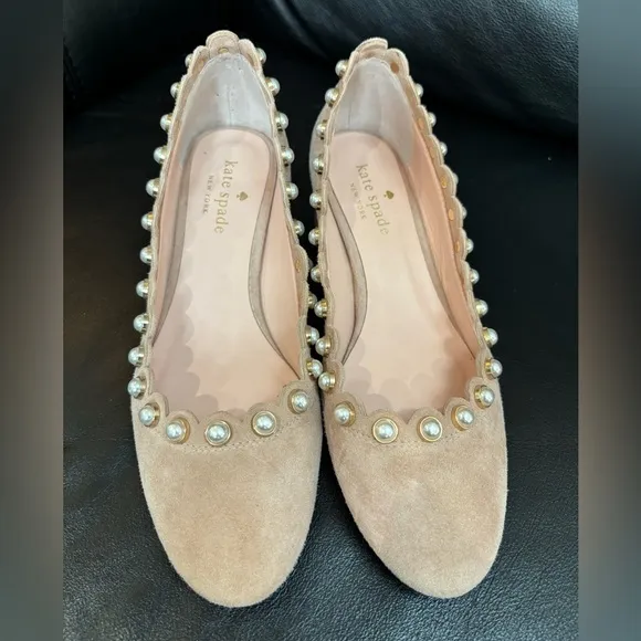Kate Spade Womens Maeve Suede Block Heels