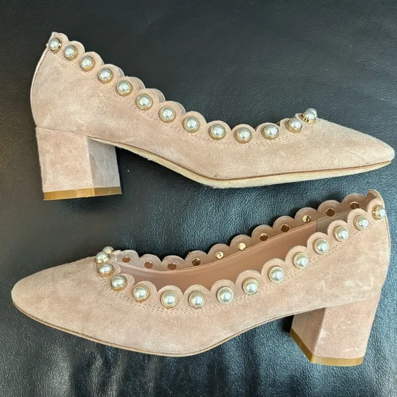 Kate Spade Womens Maeve Suede Block Heels