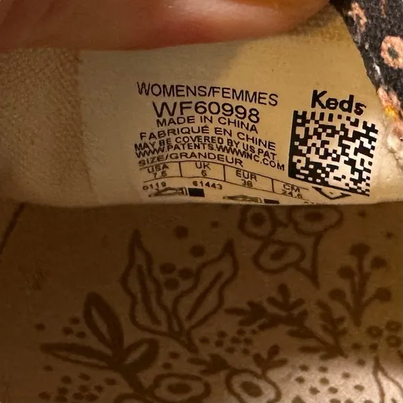 Keds X Rifle Paper Co. Triple Decker Slip-On Platform Floral 7.5
