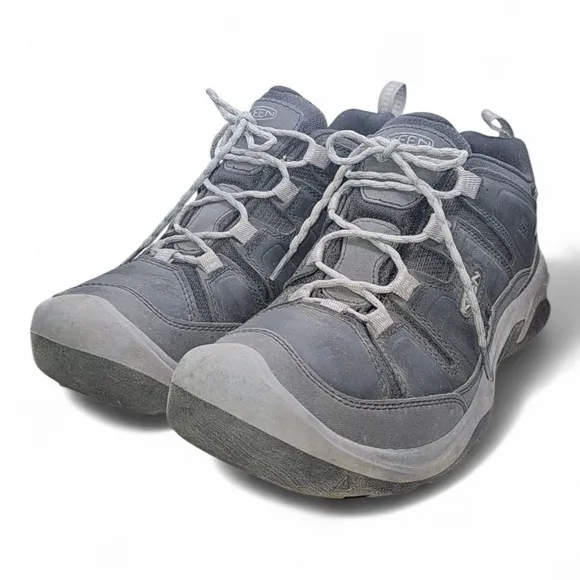 KEEN Circadia Hiking Shoes Mens US 11.5 Steel Grey 1026775 Waterproof Supportive
