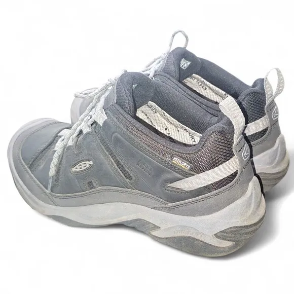 KEEN Circadia Hiking Shoes Mens US 11.5 Steel Grey 1026775 Waterproof Supportive
