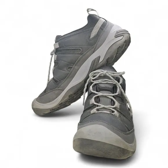 KEEN Circadia Hiking Shoes Mens US 11.5 Steel Grey 1026775 Waterproof Supportive