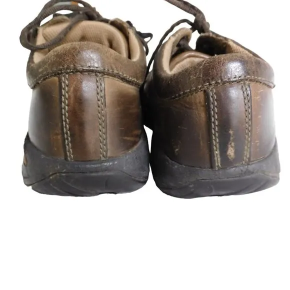 Keen Men's Austin Oxford Brown Leather Lace-up Oxfords Shoes Size 8.5