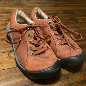 Keen Presidio Burnt Henna Leather Hiking Shoes 6.5