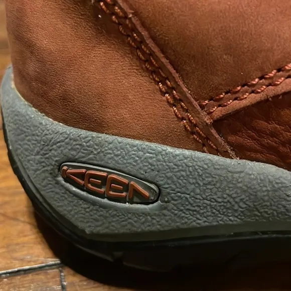 Keen Presidio Burnt Henna Leather Hiking Shoes 6.5