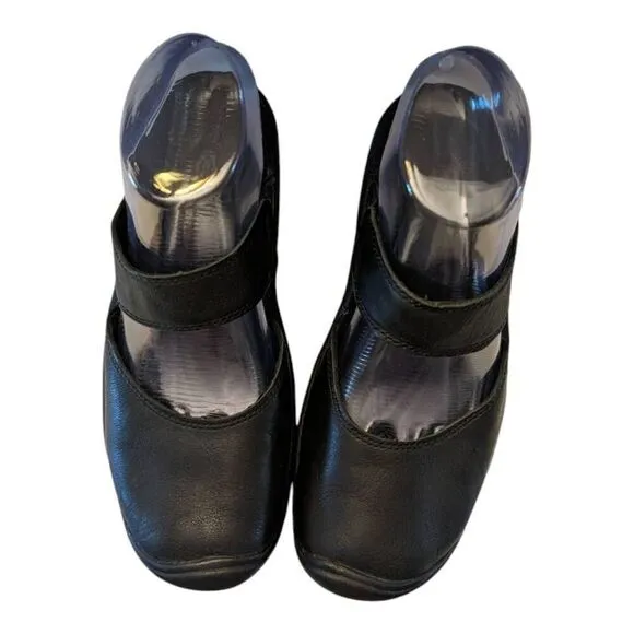 Keen Saratoga Mary Jane Mules Women's Size 6.5 1011506 Black Clogs Slip-ons
