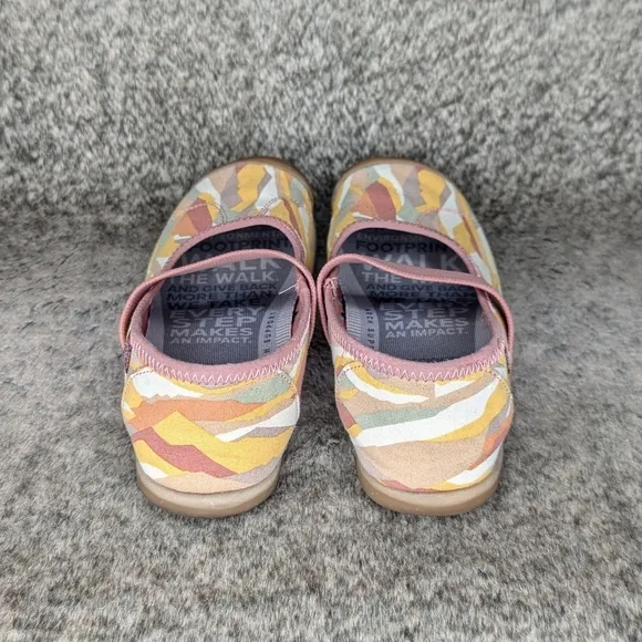 Keen Sienna Canvas Mary Jane Slip On Flat Brick Dust Women's 7