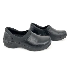 KEEN Utility Women's Kanteen Black Leather Waterproof Slip Resistant Work Clog 8