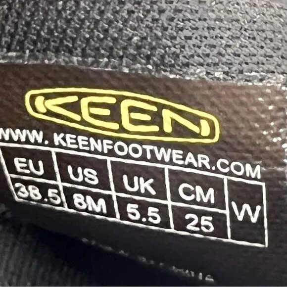 KEEN Utility Women's Kanteen Black Leather Waterproof Slip Resistant Work Clog 8