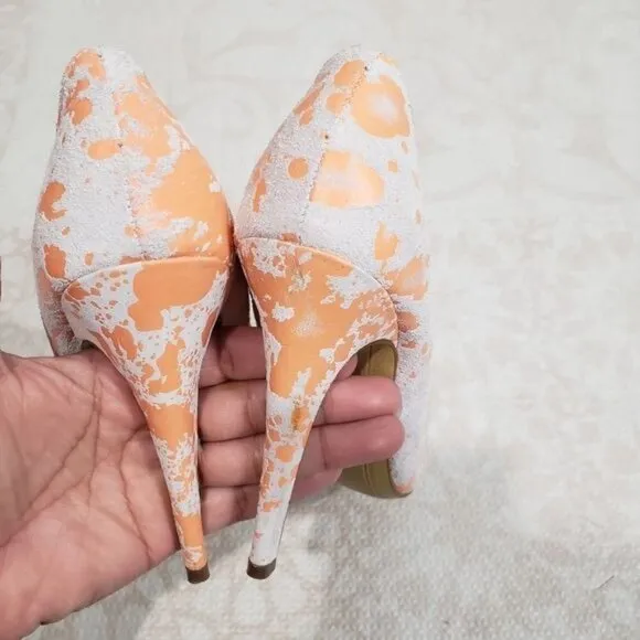 Kelsi Dagger Lillian Pain Splatter Round Toe Pumps Size 6.5