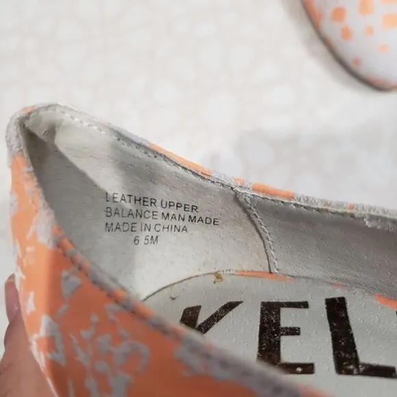 Kelsi Dagger Lillian Pain Splatter Round Toe Pumps Size 6.5