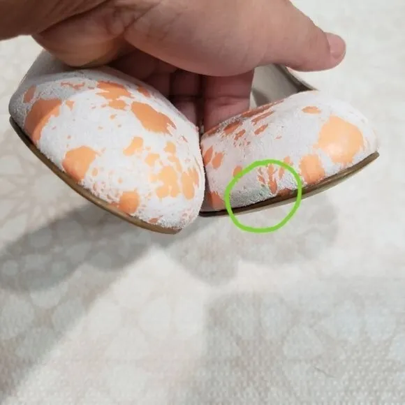 Kelsi Dagger Lillian Pain Splatter Round Toe Pumps Size 6.5