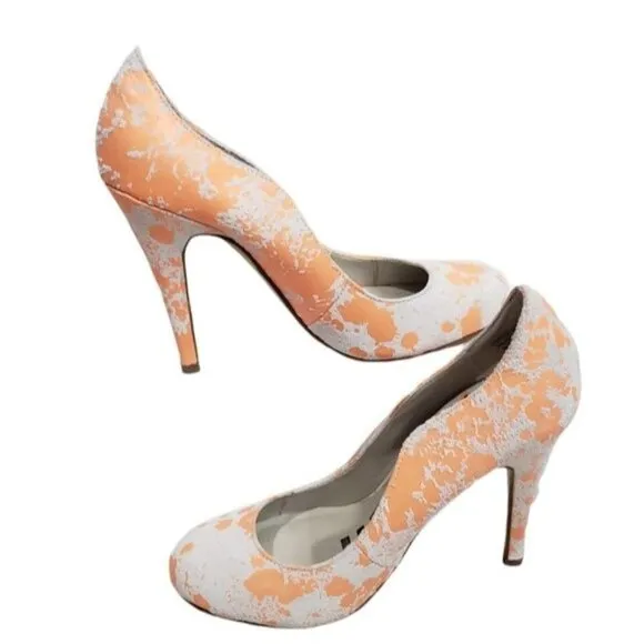 Kelsi Dagger Lillian Pain Splatter Round Toe Pumps Size 6.5