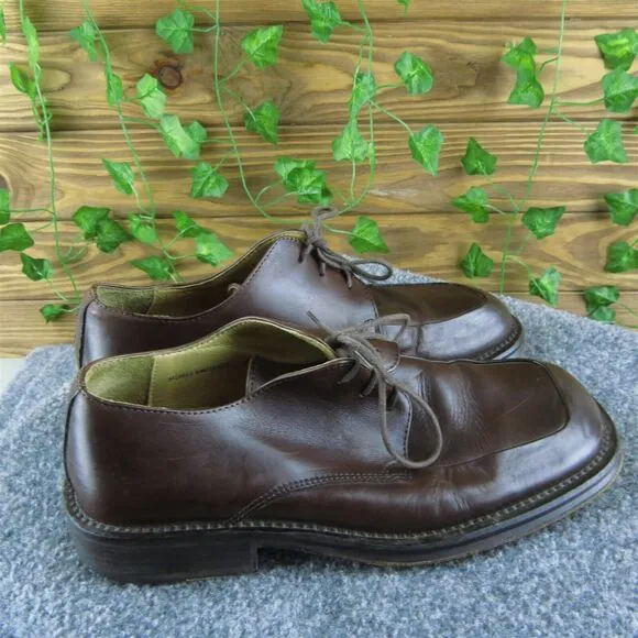 Kenneth Cole Men's New York Derby Oxfords Brown Leather Sz 7.5M Gently Used 2025