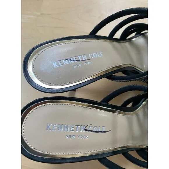 KENNETH Cole New York BNWT &quot;Brooke 95&quot; twist slip on heel NEW rhinestones