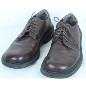 Kenneth Cole Reaction Brown Lace Up Leather Oxfords Dress Shoes Size 8 Italy