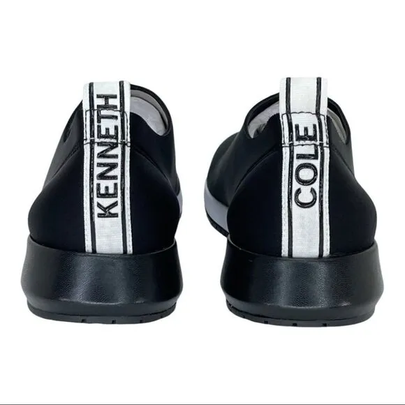 Kenneth Cole Santell Black Neoprene Slip On Sneakers Size 9.5M