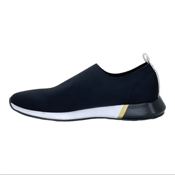 Kenneth Cole Santell Black Neoprene Slip On Sneakers Size 9.5M