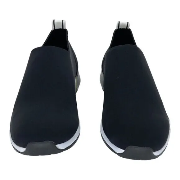 Kenneth Cole Santell Black Neoprene Slip On Sneakers Size 9.5M