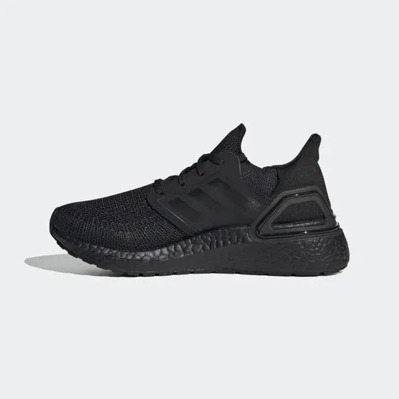 KID'S Adidas Ultraboost 20 Running Shoes Triple Black FW9800