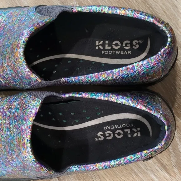 Kloge Footwear Colorful Women's Slip-On Shoes size 8 M