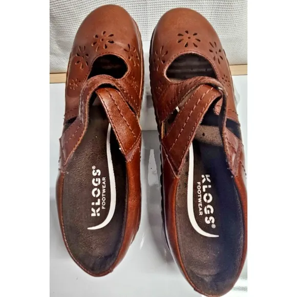 Klogs Footwear Carolina slip on clogs mule heels slip resistant leather upper 8M