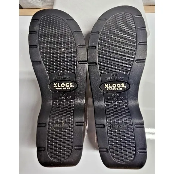 Klogs Footwear Carolina slip on clogs mule heels slip resistant leather upper 8M