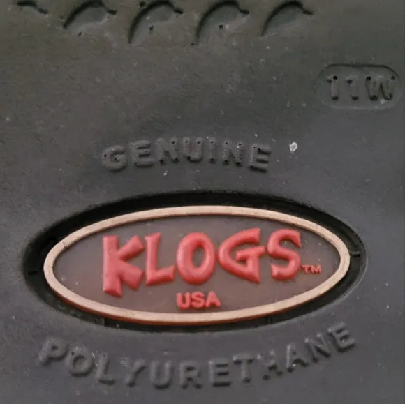 KLOGS FOOTWEAR MEN'S  CHESTNUT LASER CUT CLOGS