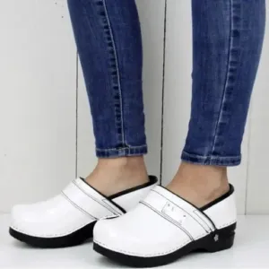 Koi by Sanita Lindsey Patent Leather Clogs, Arch Support, APMA-Approved …