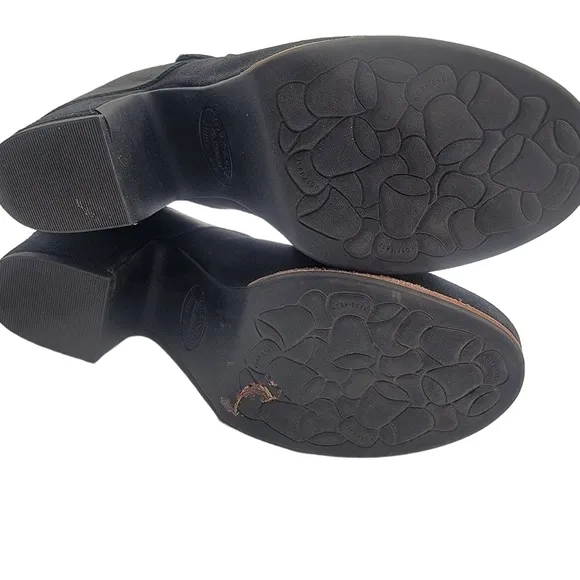 KORK-EASE Shanaya CLOGS Size 11 Chunky Block Heel Black Suede