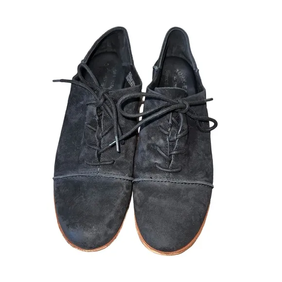 Kork-Ease Tillery black Suede Lace Up Oxfords