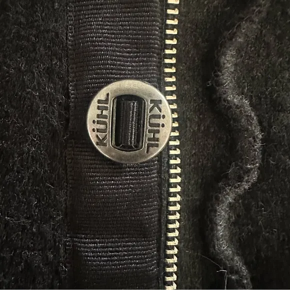 Kuhl Black Spy Merino Wool Sweater Jacket