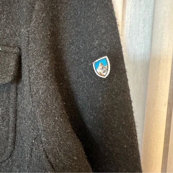Kuhl Black Spy Merino Wool Sweater Jacket
